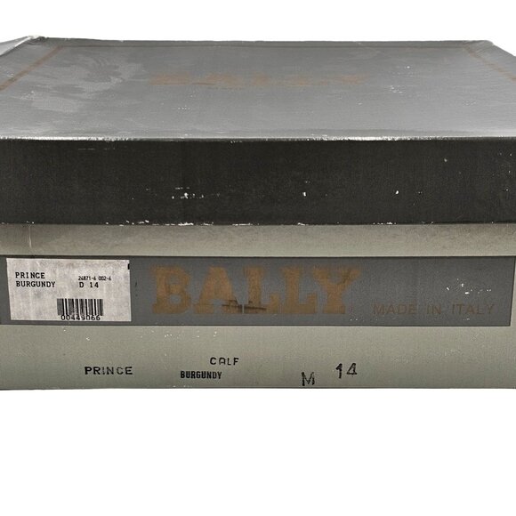 14D Vintage NEW Bally Calfskin Leather Dress Boots Burgundy Brown Italy with Box - Picture 16 of 16